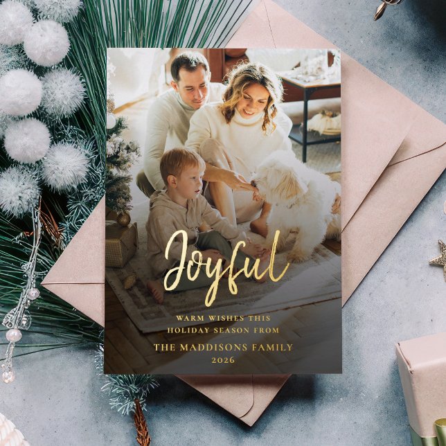 Modern Joyful Family Photo Christmas Script (Creator Uploaded)