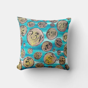 Modern Joyful Matzah Cushion