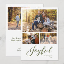 Modern Joyful Script 4 Photo Family