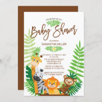 Modern Jungle Safari Baby Shower