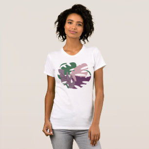 Modern Jungle Tropical Monstera Colourful Leaves T-Shirt