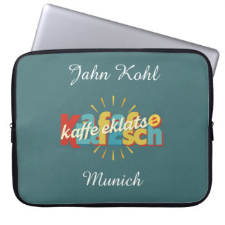 Modern Kaffeeklatsch German Heritage Personalised Laptop Sleeve