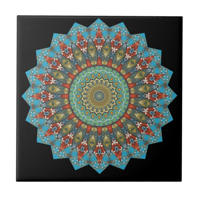 Modern  kaleidoscope Ceramic Tile (Front)