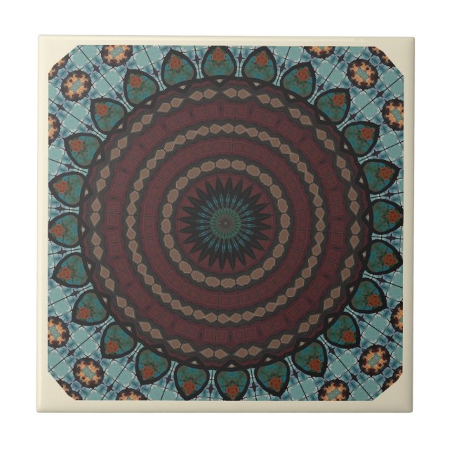 Modern  kaleidoscope Ceramic Tile (Front)