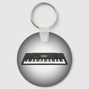 Modern Keyboard Synth: 3D Model: Keychain