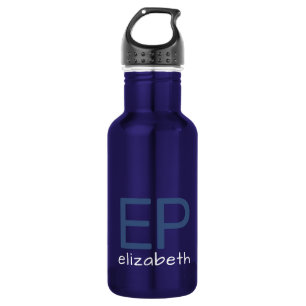 Modern Kids Blue Personalised Small 532 Ml Water Bottle