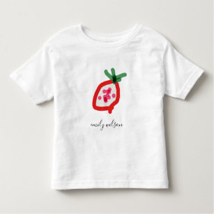 Modern Kids School Teacher Hand Drawn Dragon Fruit Toddler T-Shirt