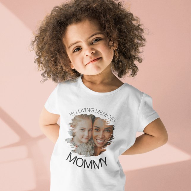Modern | Kids | Smudge Photo Memorial T-Shirt (Creator Uploaded)