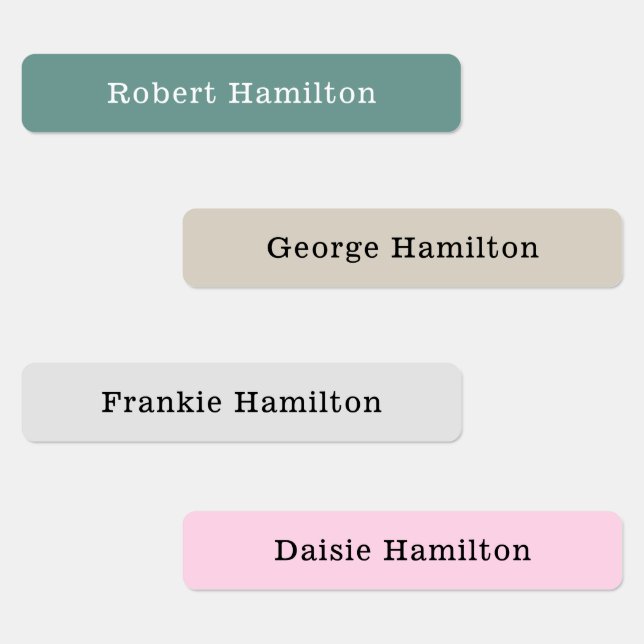 Modern Kids Waterproof Name Custom (Group)