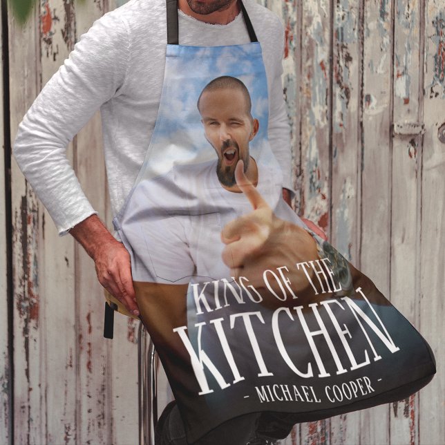 Modern King of the Kitchen Photo | Name Apron (Creator Uploaded)