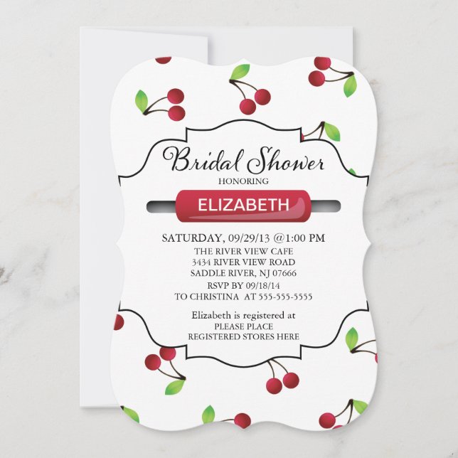 Modern Kitchen Bridal Shower Invitation (Front)
