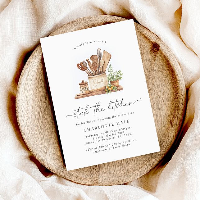 Modern Kitchen Bridal Shower Invitation (Creator Uploaded)