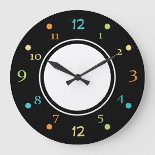 Modern Kitchen Design Large Clock