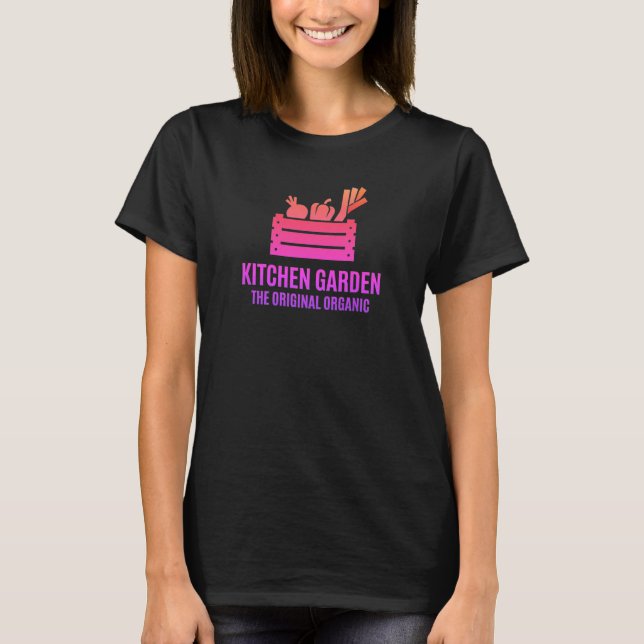 Modern Kitchen Garden Minimalist Vector Graphic T-Shirt (Front)