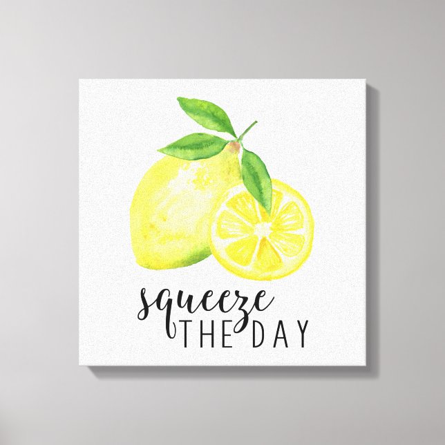MODERN KITCHEN LEMON PUN CANVAS PRINT (Front)