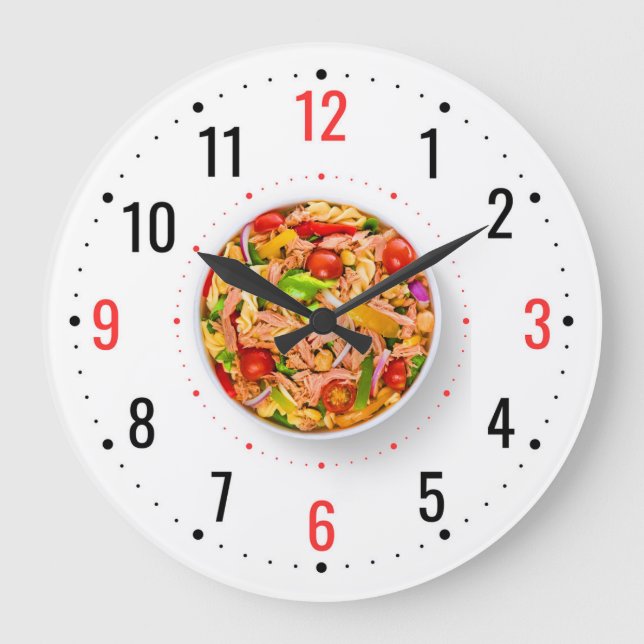 Modern Kitchen & Restaurant Decor - Unique Analogu Large Clock (Front)