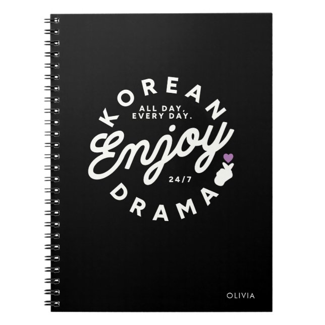 Modern Korean Drama Lover Notebook (Front)