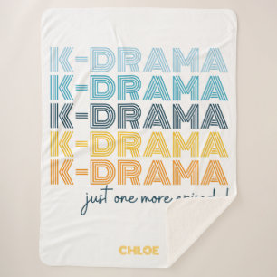 Modern Korean Drama Watching Blanket Large Sherpa