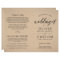 Modern Kraft and Black Script Wedding Programs