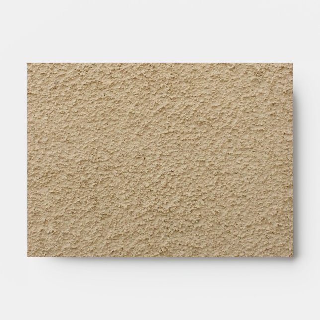 Modern Kraft Paper Look Rustic Wedding RSVP Envelope (Front)