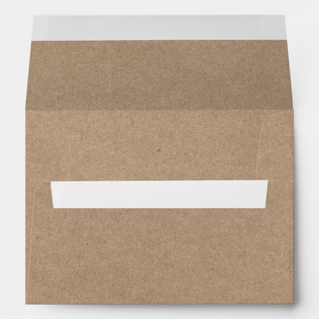 Modern Kraft Style Envelope (Back (Bottom))