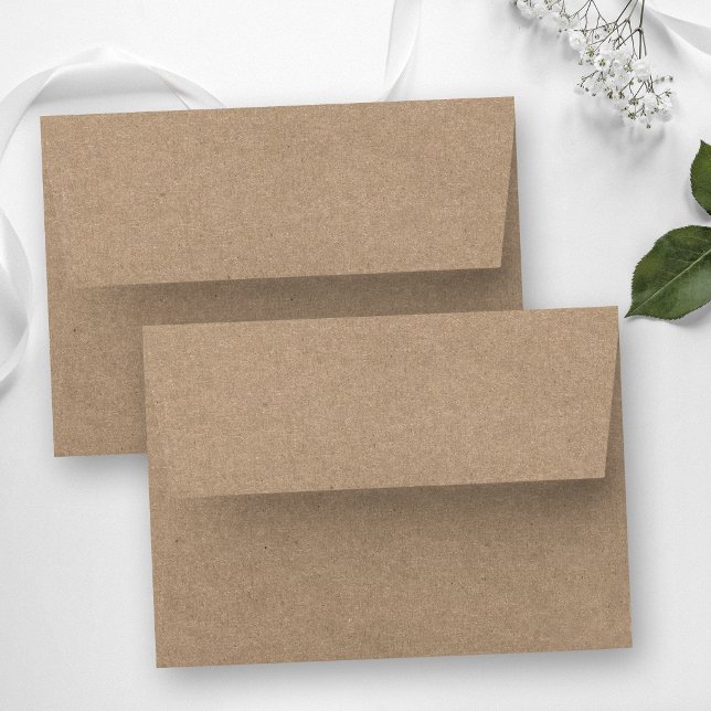 Modern Kraft Style Envelope (Customize to add your return address to envelope if desired.)