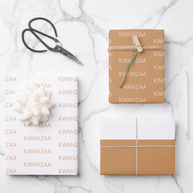 Modern Kwanzaa Gift Wrap (Front)