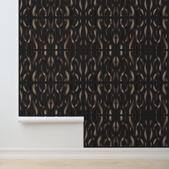 Modern Labyrinth Luxury Wallpaper (Application)