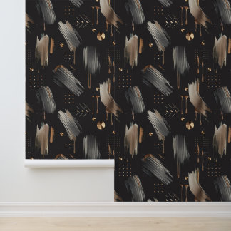 Modern Labyrinth (Metallic Paint) Luxury Wallpaper