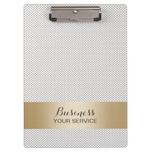 Modern Lace Gold Striped Clipboard