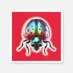 Modern Ladybug Napkin