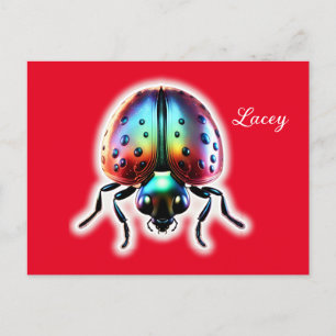 Modern Ladybug  Postcard