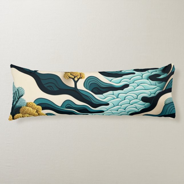 Modern Landscape Body Cushion (Front)