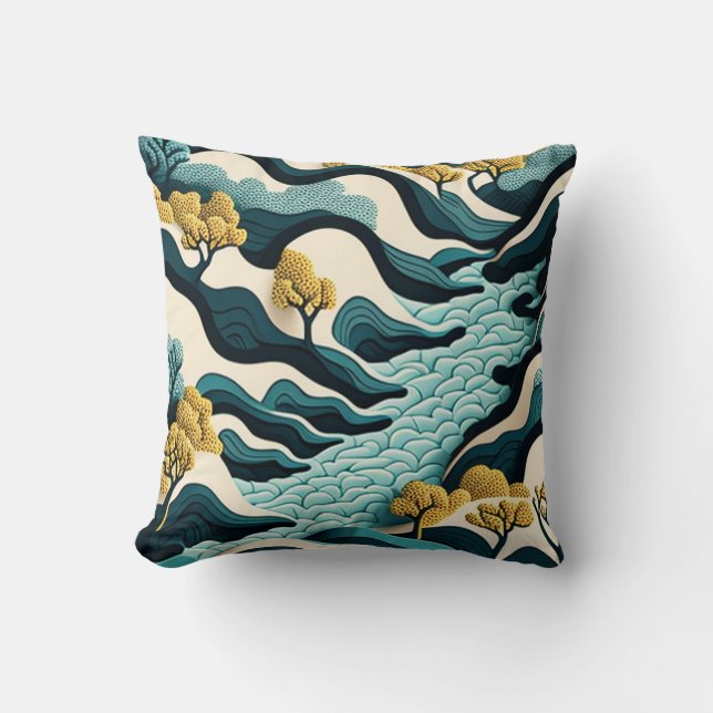 Modern Landscape Cushion (Front)