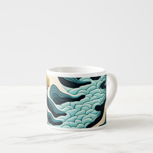 Modern Landscape Espresso Cup (Front Right)