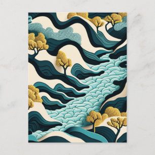 Modern Landscape Invitation Postcard