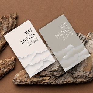 Modern Landscape Minimalist  Business Card
