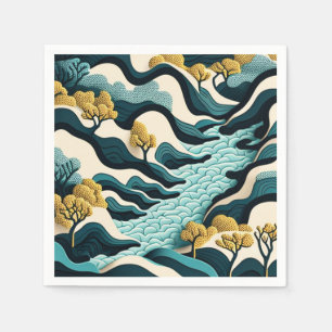 Modern Landscape Napkin