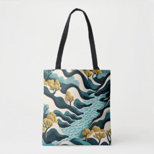 Modern Landscape Tote Bag