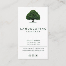 Modern Landscaping Business Card
