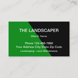 Modern Landscaping Design Business Card