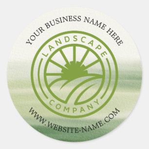 Modern Landscaping Logo Sticker