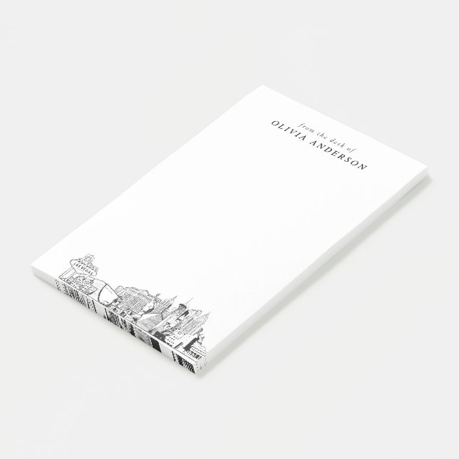 Modern Las Vegas Professional Gift Personalised Post-it Notes (Angled)