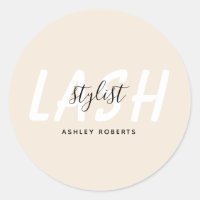 Modern lash stylist beige