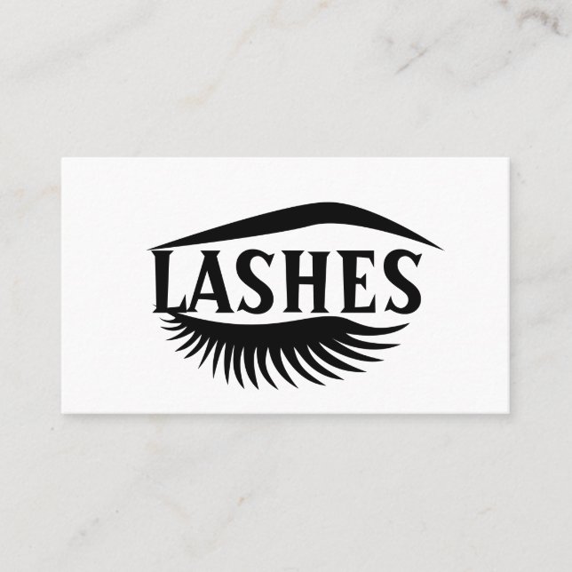 Modern Lashes & Brows  Business Card (Front)