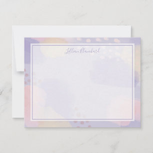 Modern Lavender Abstract Art Card
