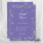 Modern Lavender Glam Diamond Frame Bridal Shower Invitation<br><div class="desc">Capture the essence of timeless sophistication with our exquisite bridal shower invitations. Crafted with a soft lavender purple background and adorned with modern white text, these invitations exude class and style. Minimalistic yet captivating, our invitations feature a frame of sparkling diamonds, adding a touch of glamour and luxury to your...</div>