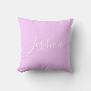 Modern Lavender Monogram Cushion