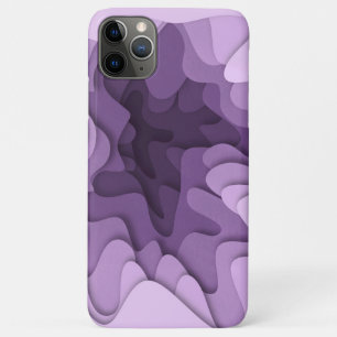 Modern Lavender Ombre Loops and Waves Case-Mate iPhone Case