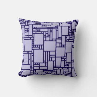 Modern Lavender Purple Abstract Geometric Throw Pi Cushion